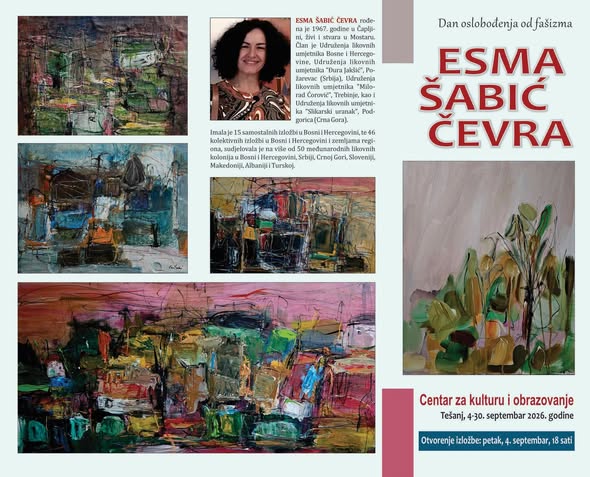 IZLOŽBA SLIKA ESME ŠABIĆ ČEVRA